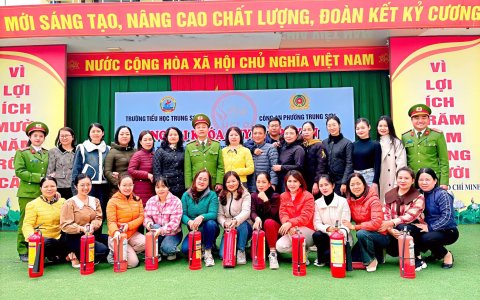 Trường Tiểu học Trung Sơn 2 Tuyên truyền phòng cháy, chữa cháy