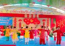 Trường Mầm non Trung Sơn tổ chức Hội chợ Xuân 2025 với chủ đề Tết chia sẻ- Xuân ơn Đảng 